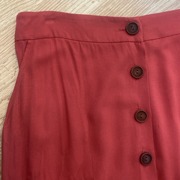 Forever 21 Auburn Button-Front Skirt - Picture 2 of 10